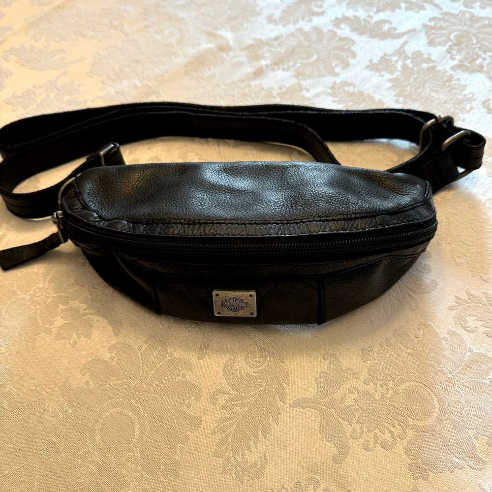 Harley Davidson leather hip bag